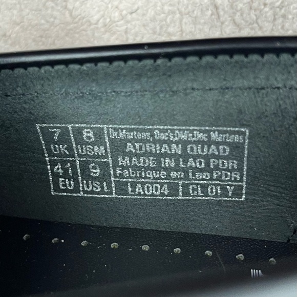 Dr. Martens Black Leather Tassel Loafers with Yellow Stitching - Picture 9 of 13